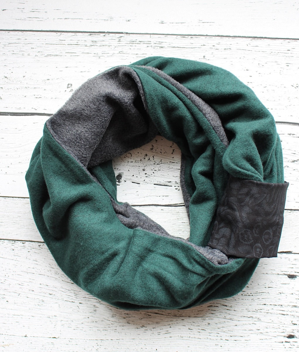 Foulard infini vert