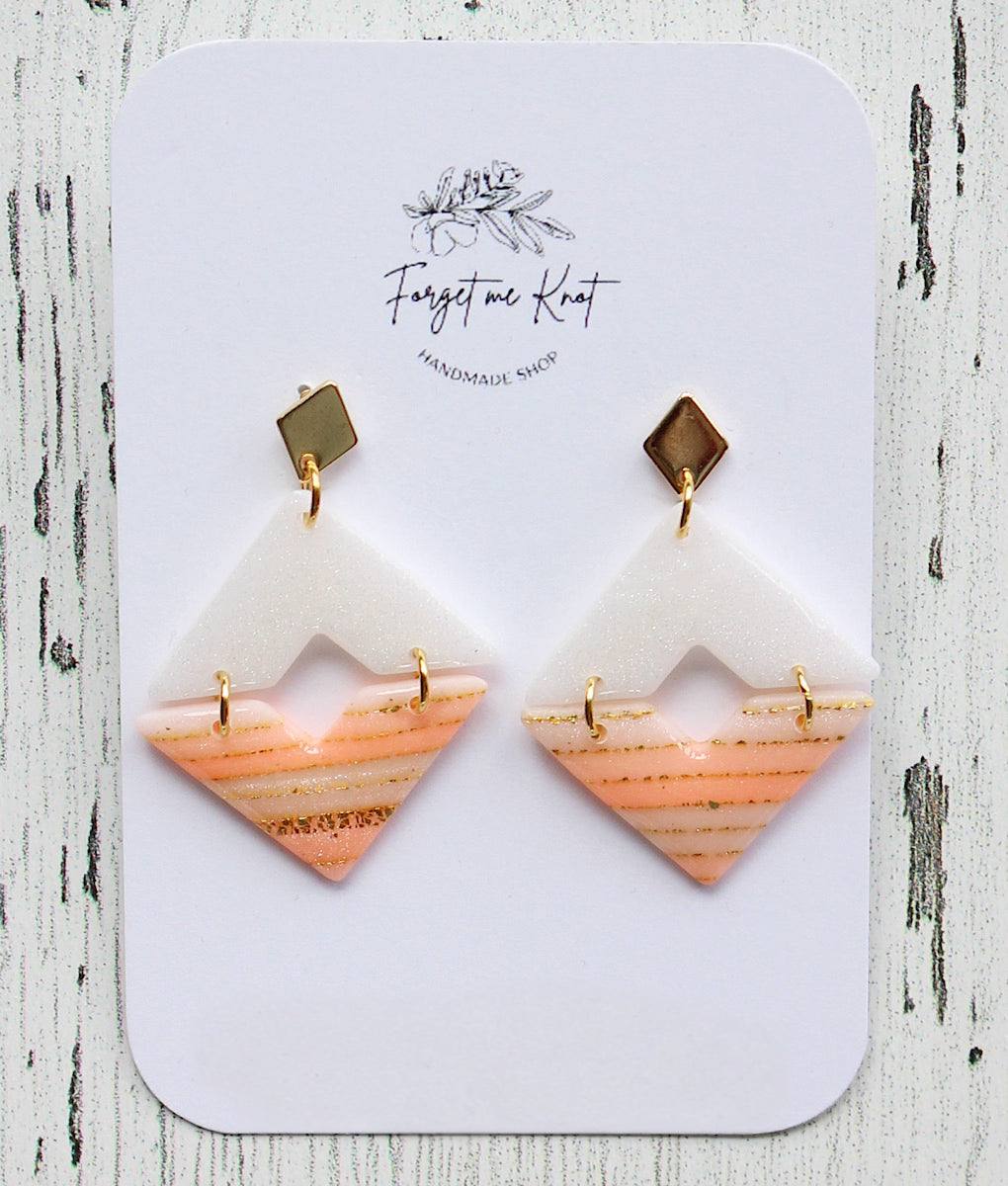Boucles d'oreilles collection coast corail