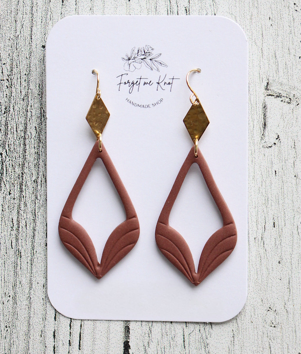 Boucles d’oreilles diamants briques