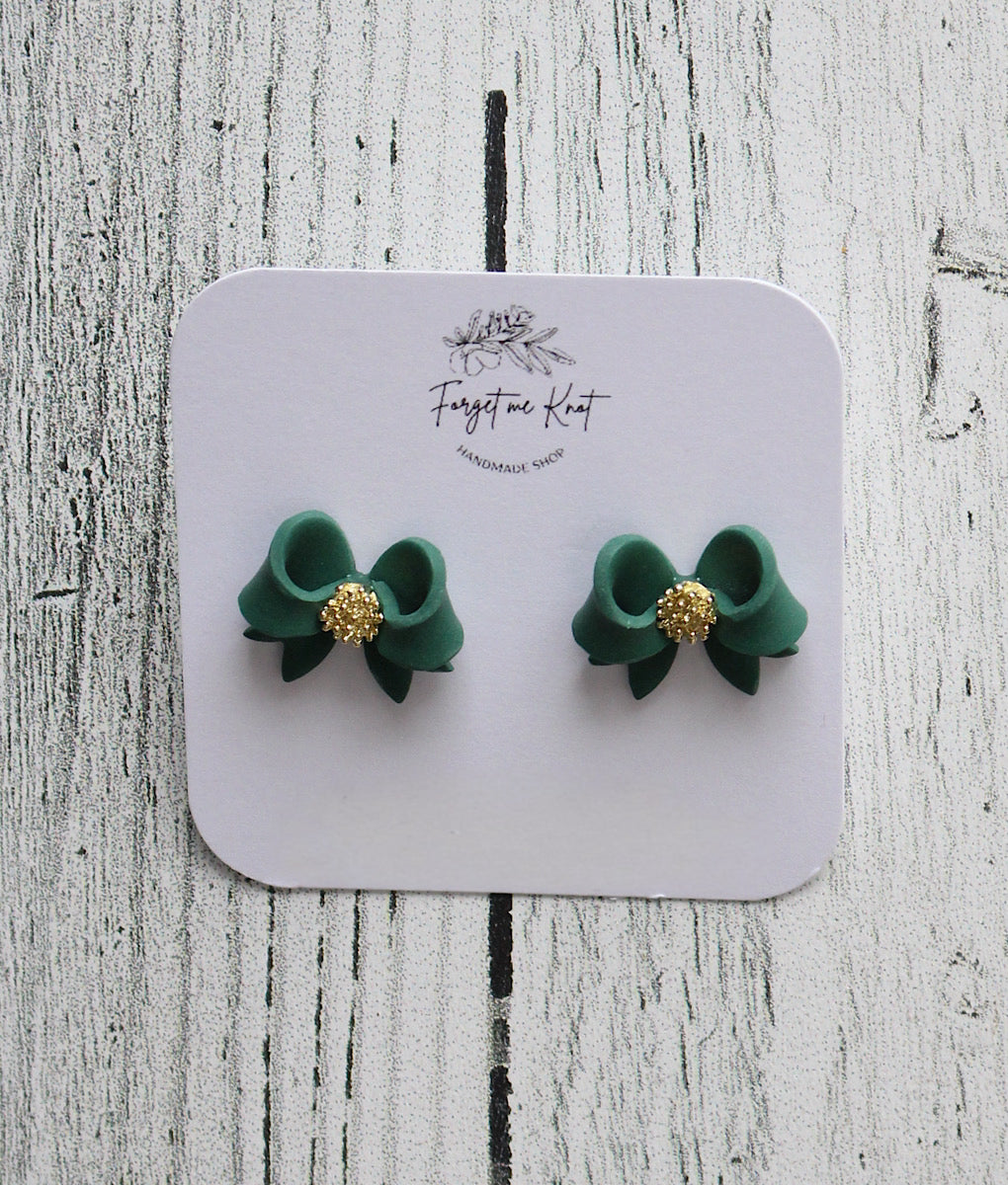 Boucles d’oreilles boucles vertes