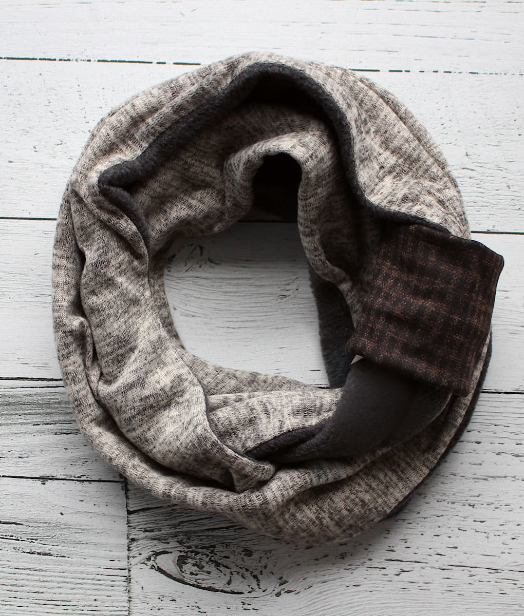 Foulard infini beige